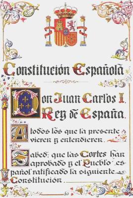 Originale della Costituzione spagnola