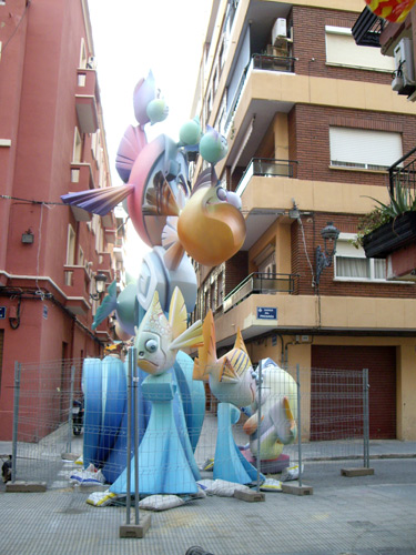 Il ninot della Falla di Carrer del Progrés